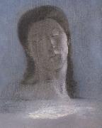Odilon Redon les yeux clos France oil painting artist